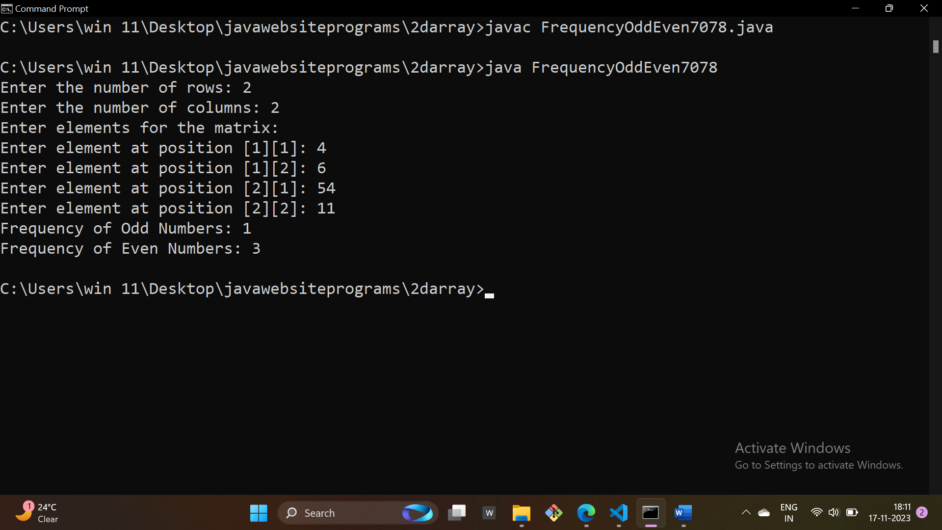 output